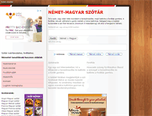 Tablet Screenshot of nemet-magyar-szotar.hu